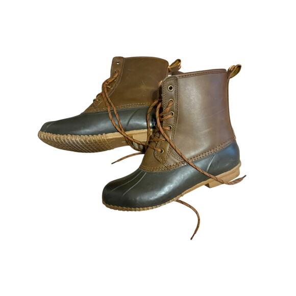 London Fog Wool Lined Duck Boots - Men's Size 9 - Picture 3 of 6